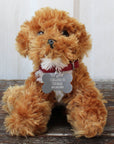 Mini Plush Puppy Dog Toy With Personalized Tag