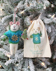 Snowflake Mice - Sweater Mouse Ornament