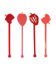 Strawberry Daquiri Acrylic Stir Sticks