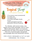Tropical Therapy Acrylic Stir Sticks