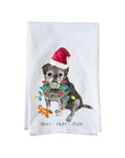Bah Hum Pug Kitchen Towel