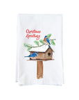 Bluebirds at Birdfeeder Kitchen Towel