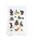 Howlidays Dog Collage Kitchen Towel