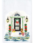 Christmas House Facade Kitchen Towel