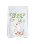 Christmas Cocktails Kitchen Towel
