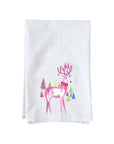Deer With Ornaments Kitchen Towel