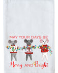 Mouse Merry and Bright Kitchen Towel