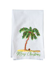 Merry Christmas Palm Tree Kitchen Towel