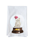 Snow Globe Cat Kitchen Towel