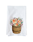 Floral Fall Barrel Kitchen Towel