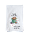 Snow is Falling Cocoa is Calling Kitchen Towel