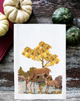 Paint By Number Deer and Fawn Kitchen Towel
