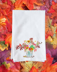 Fall Floral Arrangement Kitchen Towel