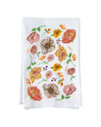 Fall Floral Collage Kitchen Towel