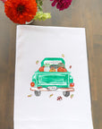 Fall Pumpkin Truck Kitchen Towel