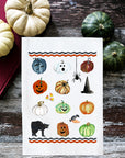 Jack-O-Lantern Collage Kitchen Towel
