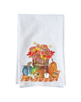 Pumpkins, Flowers & Chipmunks Kitchen Towel