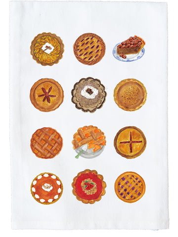 Pie Collage Kitchen Towel