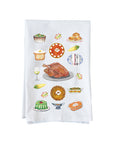 Thanksgiving collage Kitchen Towel