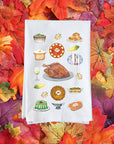 Thanksgiving collage Kitchen Towel