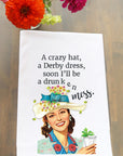 A Crazy Hat... Derby Kitchen Towel