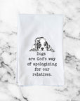 Apologizing for relatives Kitchen Towel