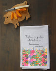 Bodley Floral Quote Kitchen Towel