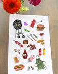 BBQ Collage Kitchen Towel
