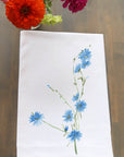 Blue Wildflowers Kitchen Towel