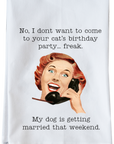 Cat's Birthday Party Kitchen Towel