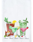 Cocktails In a Group Kitchen Towel