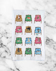 Cats On Chairs Kitchen Towel