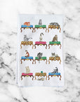 Cats On Ottomans Kitchen Towel