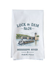 Lock and Dam No.24 Kitchen Towel