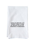 Leaving the DMV Kitchen Towel