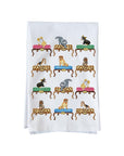 Dogs On Ottomans  Kitchen Towel