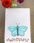 Blue Butterfly Kitchen Towel