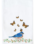 Bluebird With Butterfly Kitchen Towel