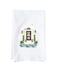 Front Door Facade Spring Kitchen Towel