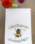 Bee and Flowers Kitchen Towel