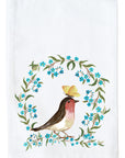 Robin With Butterfly Kitchen Towel