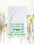 Find Something Happy Kitchen Towel