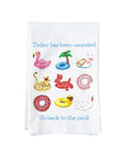Go Back To The Pool Summer Kitchen Towel
