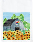 Grey Barn with Star Kitchen Towel