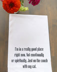 Really Good Place Cat Kitchen Towel
