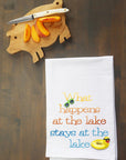 What Happens At The Lake Kitchen Towel