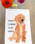 To Be Happy Dog Kitchen Towel