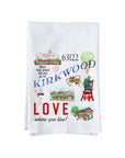 Kirkwood MO Collage Kitchen Towel