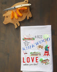 Kirkwood MO Collage Kitchen Towel
