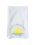 Let's Lake All Day Sun and Waves Kitchen Towel
